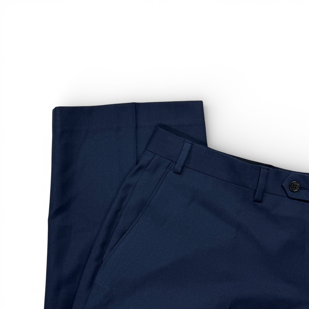 Michael Kors Mens Navy Blue Two Piece Suit 42R Jacket 38 x 30 Pants Solid - Picture 14 of 16